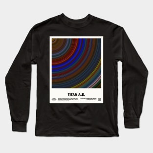 minimal_Titan A.E. Abstract Circular Movie Long Sleeve T-Shirt